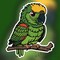 Yellow Crowned Amazon Parrot Sticker - Water-Resistant Matte, Water-Resistant Holographic, or Glitter Sticker Options product 1
